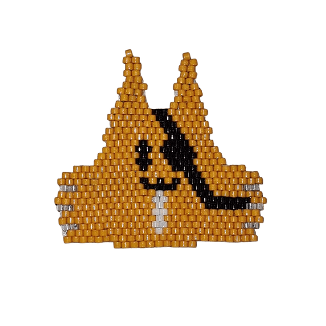Broche Chat-Man collab avec CréaMain